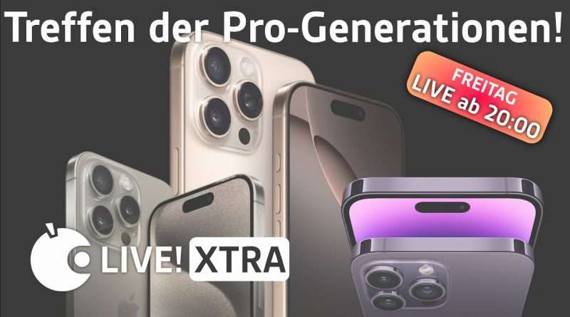 Treffen der Pro-Generationen – iPhone 14 Pro, iPhone 15 Pro, iPhone 16 Pro | Apfeltalk LIVE XTRA