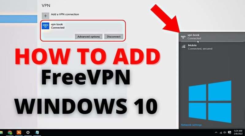 How To connect VPN in windows 10 in 1 Minute – VPN For Windows 10