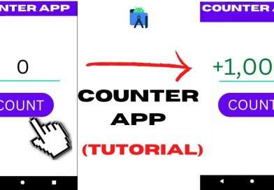 How to create a counter app in android studio