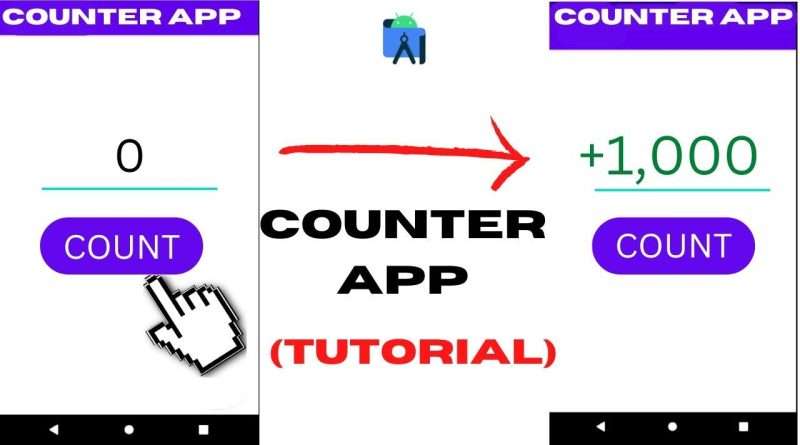 How to create a counter app in android studio