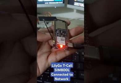 LilyGo T-Call SIM800L first Connected to GSM Network #iot #gsm #lilygo #sim800l